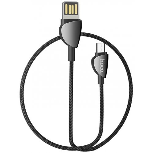 Hoco U62 Simple USB to micro USB 2.4A 1.2m double-sided Data/Charge Black 
Hoco U62 Simple USB to micro USB 2.4A 1.2m double-sided Data/Charge Black