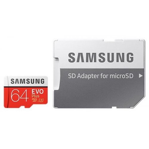 Samsung microSDXC EVO Plus 64GB Class 10 UHS-1 U3 R-100Mb/s/W-60Mb/s (с адаптером) (MB-MC64GA)
Samsung microSDXC EVO Plus 64GB Class 10 UHS-1 U3 R-100Mb/s/W-60Mb/s (с адаптером) (MB-MC64GA)