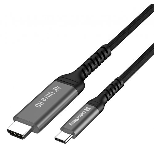 ColorWay USB Type-C to HDMI 4K 2m (CW-CBCHD077-BK)
ColorWay USB Type-C to HDMI 4K 2m (CW-CBCHD077-BK)