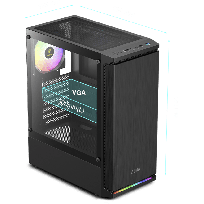 Корпус для ПК, GAMDIAS AURA GC8 Mid-Tower PC Case