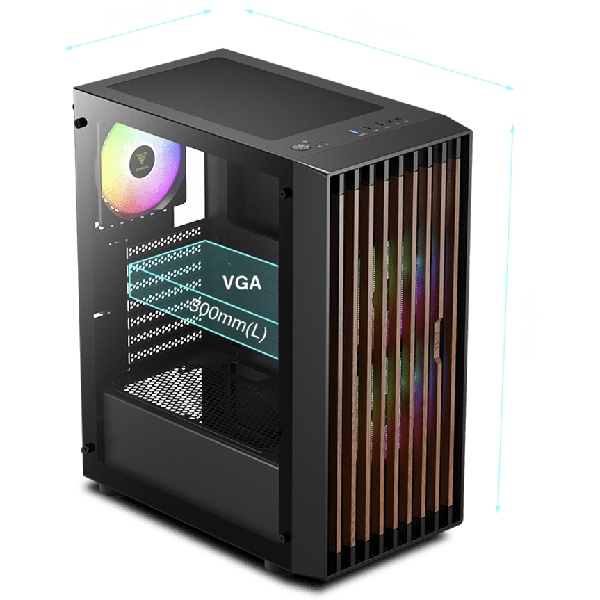 Корпус для ПК, GAMDIAS AURA GC4 Mid-Tower PC Case