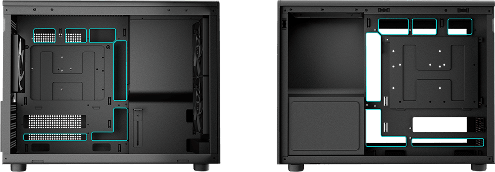 Корпус для ПК, Корпус для ПК, GAMDIAS ATHENA M4M Mini-Tower PC Case