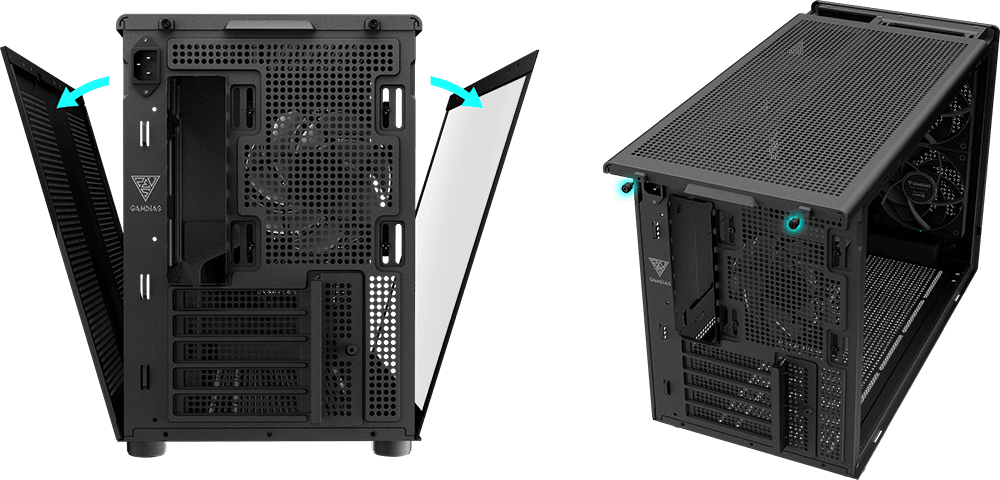 Корпус для ПК, Корпус для ПК, GAMDIAS ATHENA M4M Mini-Tower PC Case