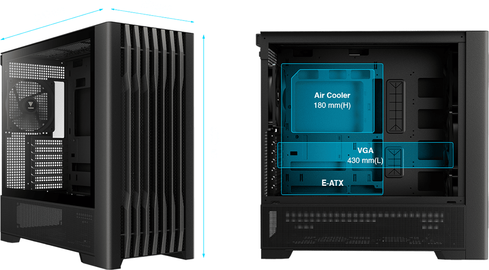 Корпус для ПК, Корпус для ПК, GAMDIAS ATHENA P3 Mid-Tower PC Case