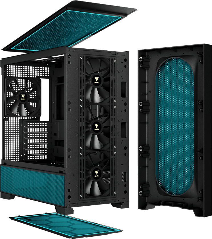 Корпус для ПК, Корпус для ПК, GAMDIAS ATHENA P3 Mid-Tower PC Case