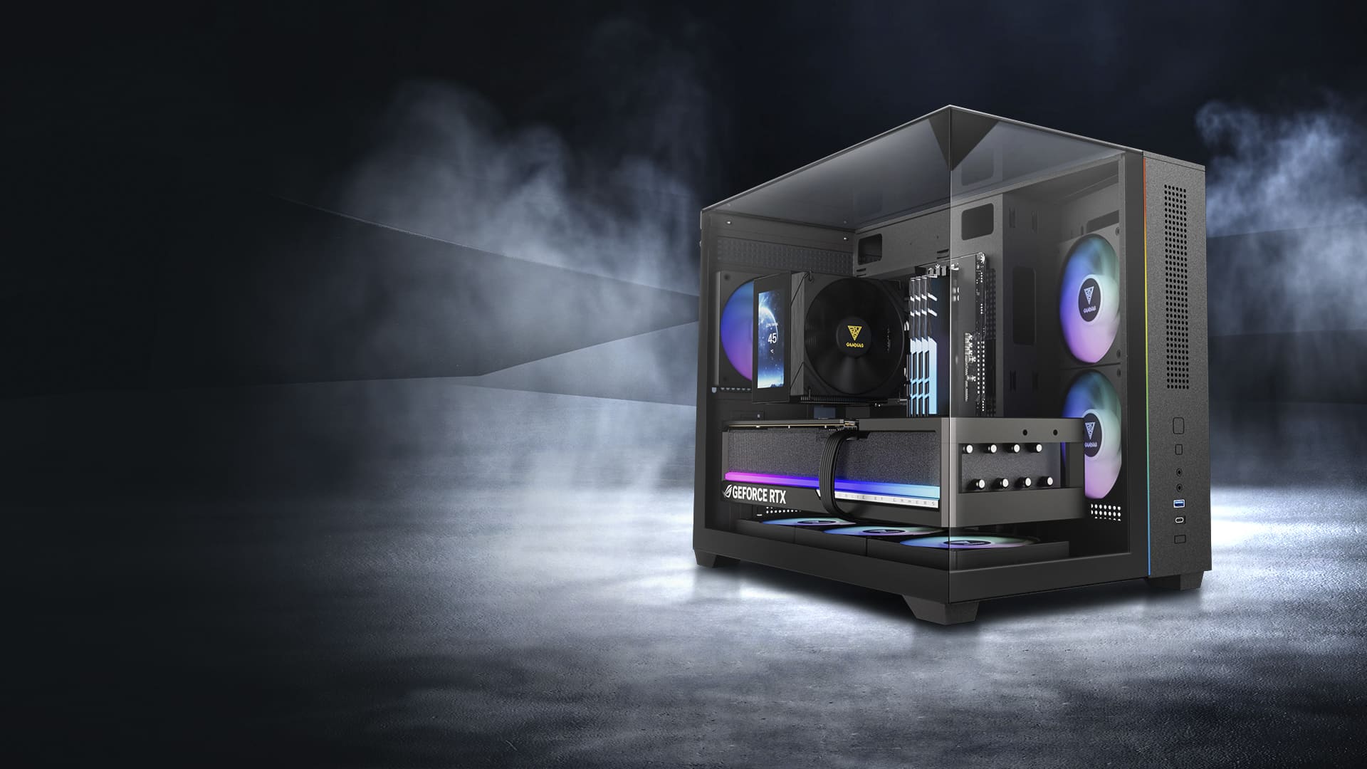 Корпус для ПК, GAMDIAS NESO P1 PRO WW Mid-Tower PC Case