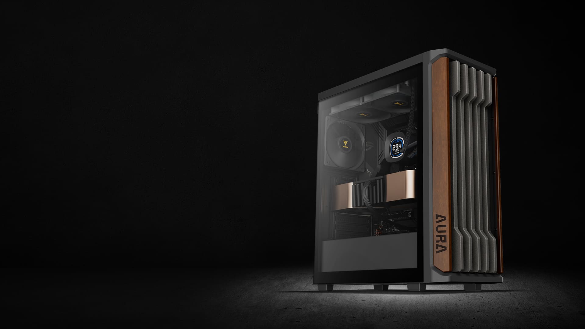 Корпус для ПК, GAMDIAS AURA GC11 WOOD Mid-Tower PC Case