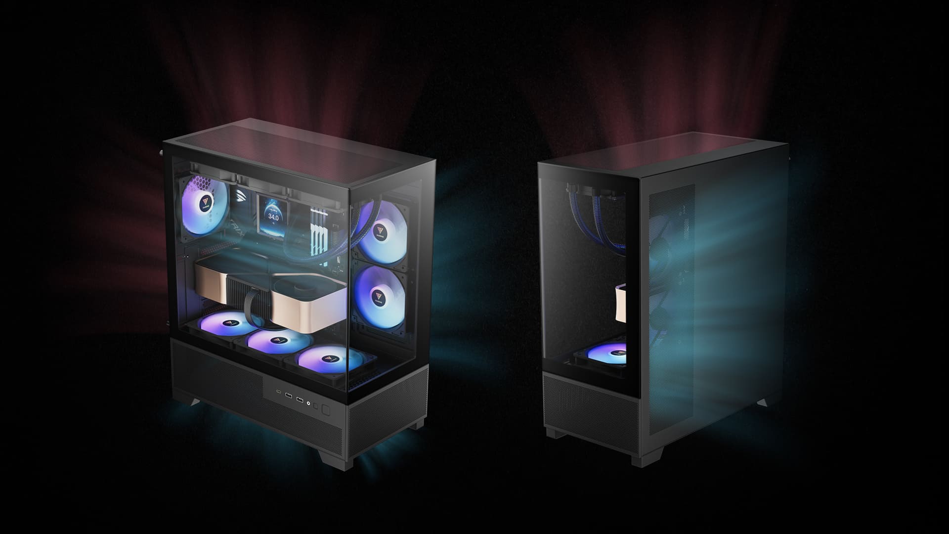 Корпус для ПК, GAMDIAS AURA GC12 ARGB Mid-Tower PC Case