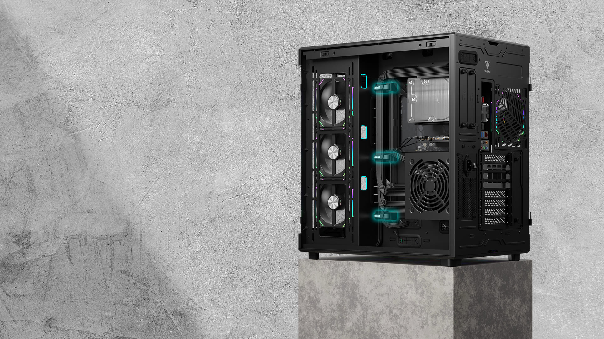 Корпус для ПК, GAMDIAS NESO P1 PRO B Mid-Tower PC Case