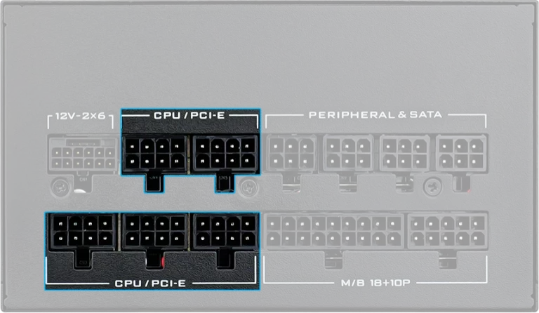 12V-2x6 connector and PCIe support