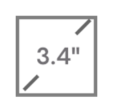 3.4 IPS LCD-экран 60 Гц
