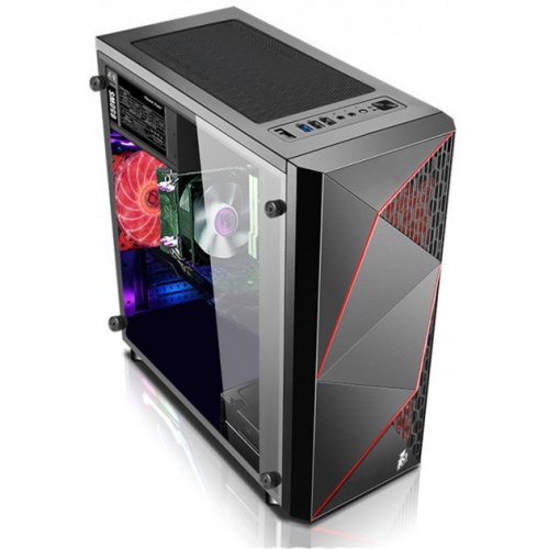 Продати Корпус 1stPlayer Firerose-F3-FD Red LED без БЖ Black за Trade-In у інтернет-магазині Телемарт - Київ, Дніпро, Україна фото