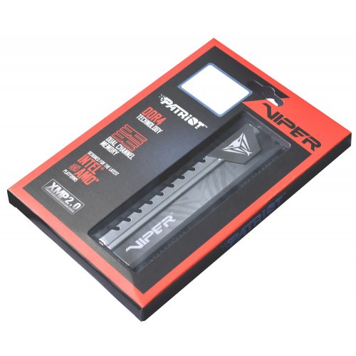 Фото ОЗП Patriot DDR4 8GB (2x4GB) 2666Mhz Viper Elite (PVE48G266C6KGY) Grey