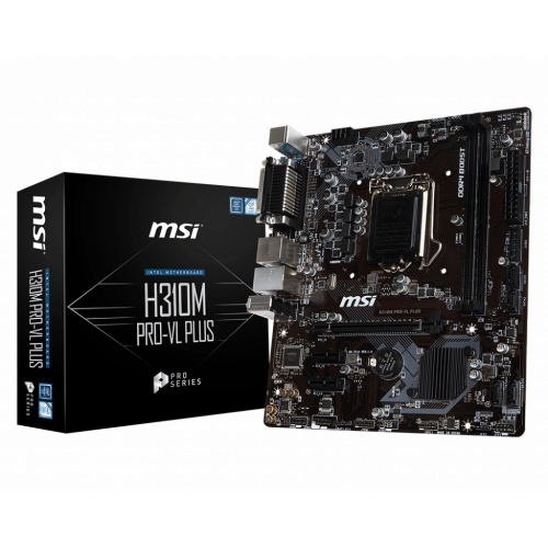 Продать Материнская плата MSI H310M PRO-VL PLUS (s1151-V2, Intel H310) по Trade-In интернет-магазине Телемарт - Киев, Днепр, Украина фото