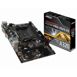 Материнська плата MSI A320M PRO-VD/S V2 (sAM4, AMD A320)
