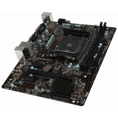 Продать Материнская плата MSI A320M PRO-VD/S V2 (sAM4, AMD A320) по Trade-In интернет-магазине Телемарт - Киев, Днепр, Украина фото