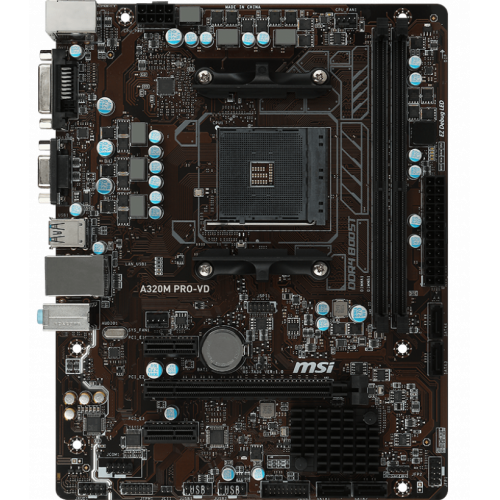 Продати Материнська плата MSI A320M PRO-VD (sAM4, AMD A320) за Trade-In у інтернет-магазині Телемарт - Київ, Дніпро, Україна фото