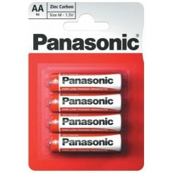 Фото Батарейки Panasonic AA (LR06) Red Zinc Carbon 4 шт. (R6REL/4BPR)