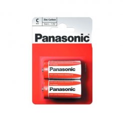 Батарейки Panasonic С (LR14) Red Zinc Carbon 2 шт. (R14REL/2BPR)