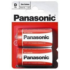 Батарейки Panasonic D (LR20) Red Zinc Carbon 2 шт. (R20REL/2BPR)