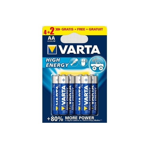 Купить Батарейки Varta AA (LR06) Longlife Alkaline 6 шт. (04906121436) - цена в Харькове, Киеве, Днепре, Одессе
в интернет-магазине Telemart фото