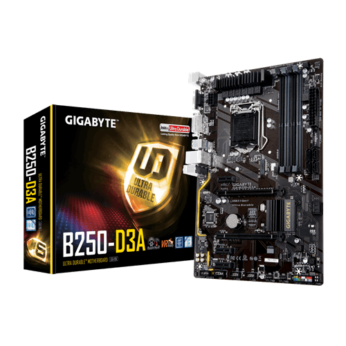 Продати Материнська плата Gigabyte GA-B250-D3A (s1151, Intel B250) за Trade-In у інтернет-магазині Телемарт - Київ, Дніпро, Україна фото