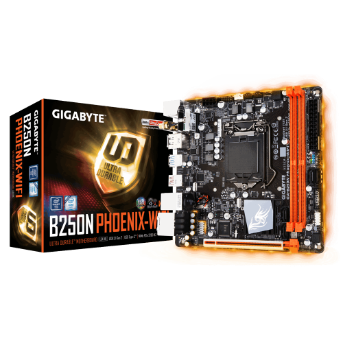 Продати Материнська плата Gigabyte GA-B250N Phoenix-WIFI (s1151, Intel B250) за Trade-In у інтернет-магазині Телемарт - Київ, Дніпро, Україна фото