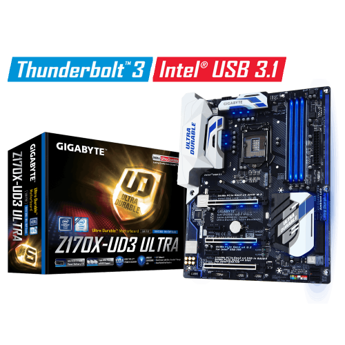 Продати Материнська плата Gigabyte GA-Z170X-UD3 Ultra (s1151, Intel Z170) за Trade-In у інтернет-магазині Телемарт - Київ, Дніпро, Україна фото