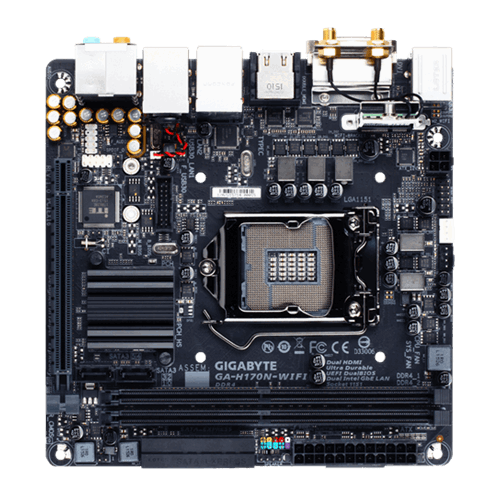 Продати Материнська плата Gigabyte GA-H170N-WIFI (s1151, Intel H170) за Trade-In у інтернет-магазині Телемарт - Київ, Дніпро, Україна фото