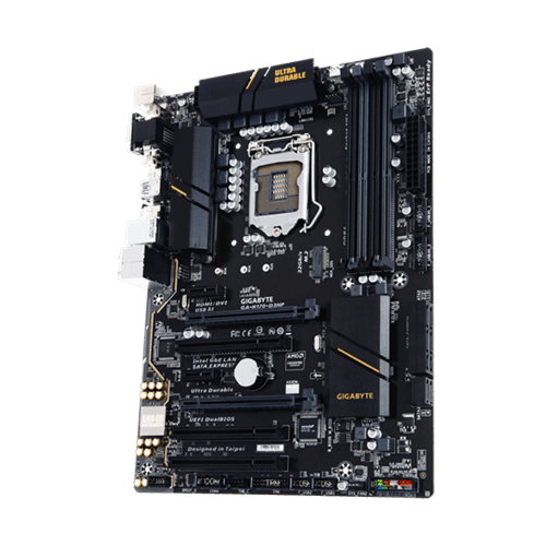 Продать Материнская плата Gigabyte GA-H170-D3HP (s1151, Intel H170) по Trade-In интернет-магазине Телемарт - Киев, Днепр, Украина фото