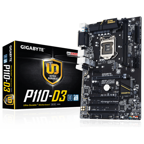 Фото Материнська плата Gigabyte GA-P110-D3 (s1151, Intel H110)