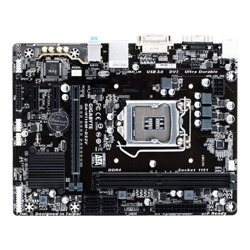 Продати Материнська плата Gigabyte GA-H110M-DS2V (s1151, Intel H110) за Trade-In у інтернет-магазині Телемарт - Київ, Дніпро, Україна фото