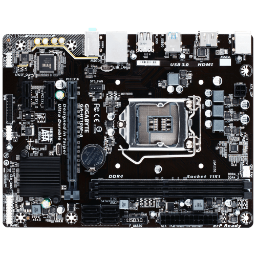Продати Материнська плата Gigabyte GA-H110M-A (s1151, Intel H110) за Trade-In у інтернет-магазині Телемарт - Київ, Дніпро, Україна фото