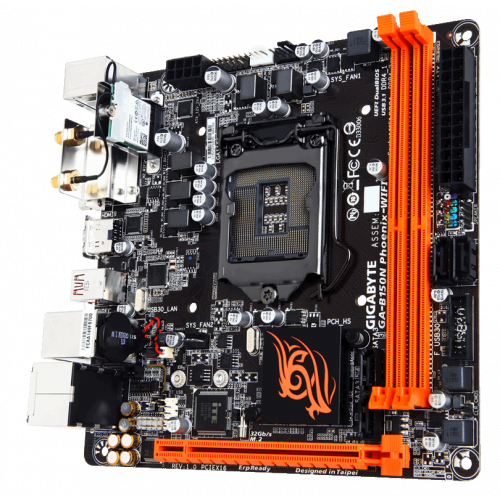 Продати Материнська плата Gigabyte GA-B150N Phoenix-WIFI (s1151, Intel B150) за Trade-In у інтернет-магазині Телемарт - Київ, Дніпро, Україна фото