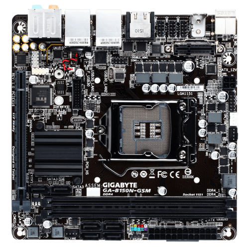 Продати Материнська плата Gigabyte GA-B150N-GSM (s1151, Intel B150) за Trade-In у інтернет-магазині Телемарт - Київ, Дніпро, Україна фото