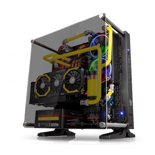 Корпус Thermaltake Core P3 Tempered Glass Edition Window без БП (CA-1G4-00M1WN-06) Black купити з перевіркою сумісності: огляд, характеристики, ціна у Києві, Львові, Вінниці, Хмельницькому, Івано-Франківську, Україні | інтернет-магазин TELEMART.UA фото