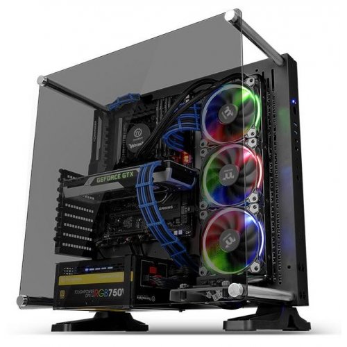 Купить Корпус Thermaltake Core P3 Tempered Glass Edition Window без БП (CA-1G4-00M1WN-06) Black с проверкой совместимости: обзор, характеристики, цена в Киеве, Днепре, Одессе, Харькове, Украине | интернет-магазин TELEMART.UA фото