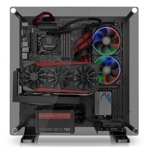 Купить Корпус Thermaltake Core P3 Tempered Glass Edition Window без БП (CA-1G4-00M1WN-06) Black с проверкой совместимости: обзор, характеристики, цена в Киеве, Днепре, Одессе, Харькове, Украине | интернет-магазин TELEMART.UA фото