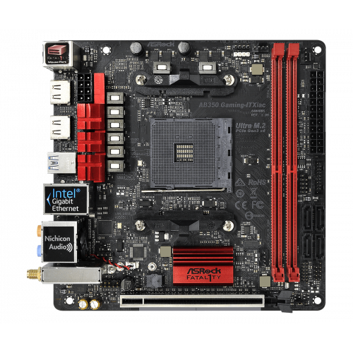 Продати Материнська плата AsRock AB350 GAMING-ITX/AC (sAM4, AMD B350) за Trade-In у інтернет-магазині Телемарт - Київ, Дніпро, Україна фото