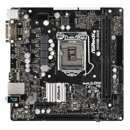 Продать Материнская плата AsRock H310M-DGS (s1151-V2, Intel H310) по Trade-In интернет-магазине Телемарт - Киев, Днепр, Украина фото