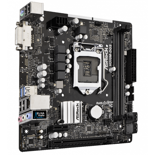 Продать Материнская плата AsRock H310M-DGS (s1151-V2, Intel H310) по Trade-In интернет-магазине Телемарт - Киев, Днепр, Украина фото
