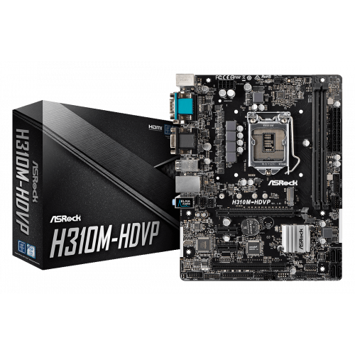 Продать Материнская плата AsRock H310M-HDVP (s1151-V2, Intel H310) по Trade-In интернет-магазине Телемарт - Киев, Днепр, Украина фото