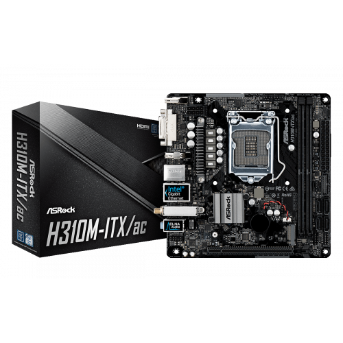 Продать Материнская плата AsRock H310M-ITX/ac (s1151-V2, Intel H310) по Trade-In интернет-магазине Телемарт - Киев, Днепр, Украина фото