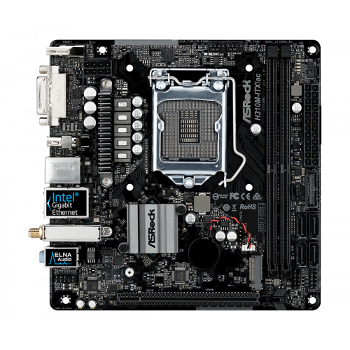 Продать Материнская плата AsRock H310M-ITX/ac (s1151-V2, Intel H310) по Trade-In интернет-магазине Телемарт - Киев, Днепр, Украина фото
