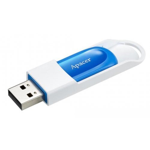 Купить Накопитель Apacer AH23A 64GB USB 2.0 (AP64GAH23AW-1) White/Blue - цена в Харькове, Киеве, Днепре, Одессе
в интернет-магазине Telemart фото