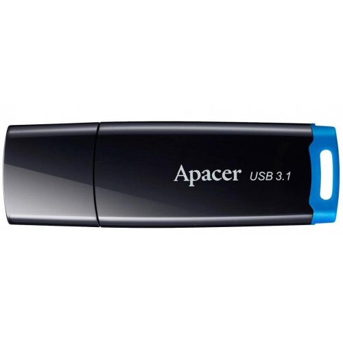 Купить Накопитель Apacer AH359 64GB USB 3.1 (AP64GAH359U-1) Black/Blue - цена в Харькове, Киеве, Днепре, Одессе
в интернет-магазине Telemart фото