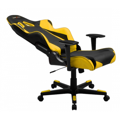 Купить Игровое кресло DXRacer Racing (OH/RE0/N) Black/Yellow - цена в Харькове, Киеве, Днепре, Одессе
в интернет-магазине Telemart фото