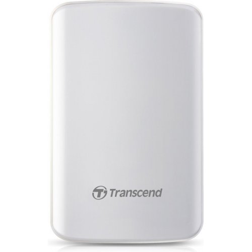 Зовнішній HDD Transcend StoreJet 25D2 1TB (TS1TSJ25D2) White купити в Україні | Telemart фото