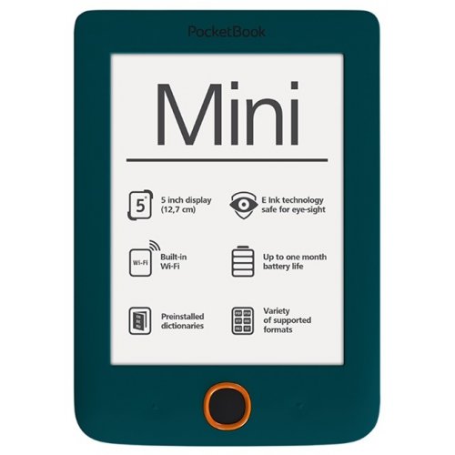 Электронная книга PocketBook 515 Mini Aqua купить в Украине: Киев, Днепр, Харьков, Одесса  | Низкая цена, отзывы, характеристики от TELEMART фото