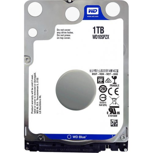 

Western Digital Blue 1TB 128MB 5400RPM 2.5'' (WD10SPZX FR) Factory Recertified